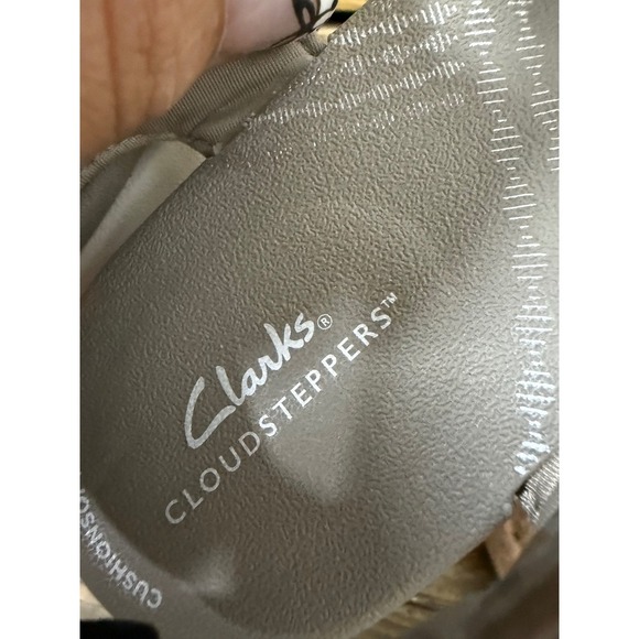 Clarks MIRA TIDE Cloudsteppers Gray Designer Comfort Sandal Size 7 - Picture 6 of 7